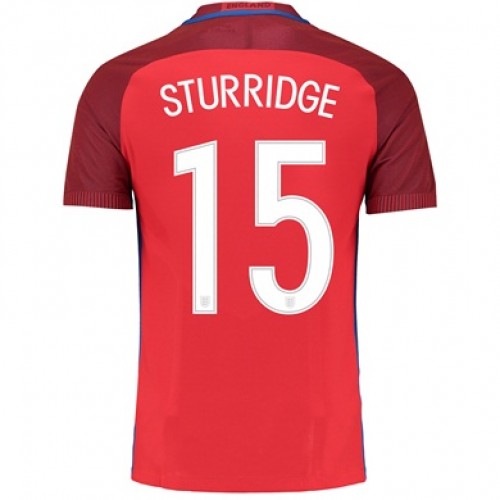England Fodboldtrøjer STURRIDGE Udebanesæt Euro 2016 Kort ærmer England Fodboldtrøjer STURRIDGE Udebanesæt Euro 2016 Kort ærmer