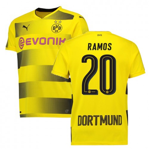 Borussia Dortmund Fodboldtrøjer RAMOS Hjemmebanesæt 2017/18 Kort ærmer Borussia Dortmund Fodboldtrøjer RAMOS Hjemmebanesæt 2017/18 Kort ærmer