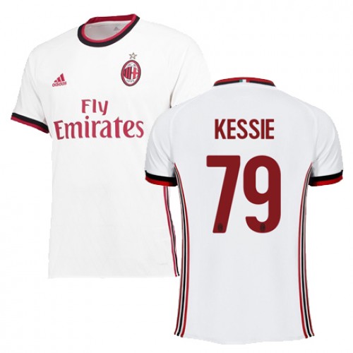 A.C. Milan Fodboldtrøjer KESSIE Udebanesæt 2017/18 Kort ærmer A.C. Milan Fodboldtrøjer KESSIE Udebanesæt 2017/18 Kort ærmer