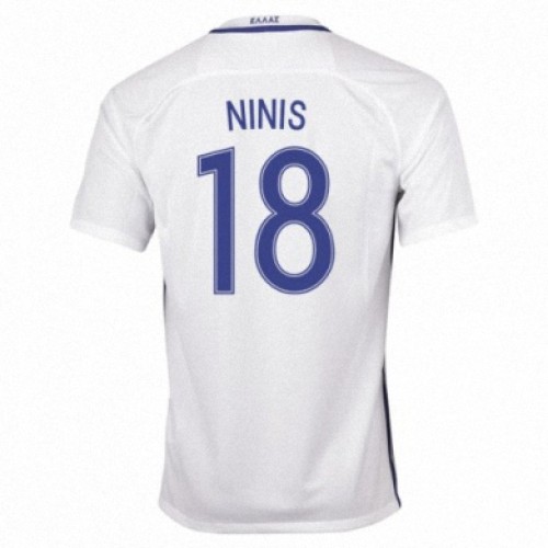 Grækenland Fodboldtrøjer SOTIRIS NINIS Hjemmebanesæt 2016/17 Kort ærmer Grækenland Fodboldtrøjer SOTIRIS NINIS Hjemmebanesæt 2016/17 Kort ærmer
