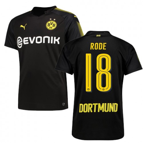 Borussia Dortmund Fodboldtrøjer RODE Udebanesæt 2017/18 Kort ærmer Borussia Dortmund Fodboldtrøjer RODE Udebanesæt 2017/18 Kort ærmer