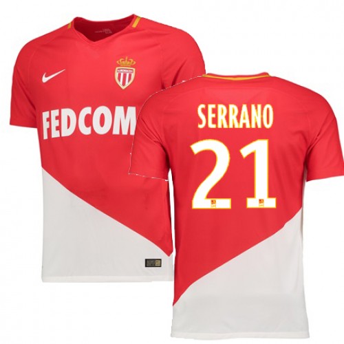 AS Monaco Fodboldtrøjer SERRANO Hjemmebanesæt 2017/18 Kort ærmer AS Monaco Fodboldtrøjer SERRANO Hjemmebanesæt 2017/18 Kort ærmer