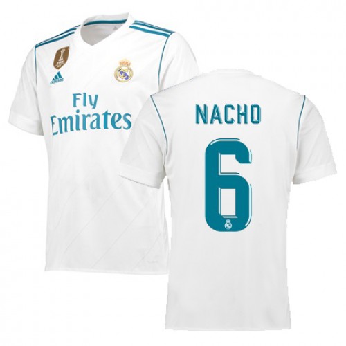 Real Madrid Fodboldtrøjer NACHO Hjemmebanesæt 2017/18 Kort ærmer Real Madrid Fodboldtrøjer NACHO Hjemmebanesæt 2017/18 Kort ærmer