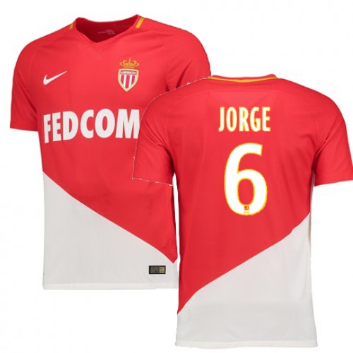 AS Monaco Fodboldtrøjer JORGE Hjemmebanesæt 2017/18 Kort ærmer AS Monaco Fodboldtrøjer JORGE Hjemmebanesæt 2017/18 Kort ærmer