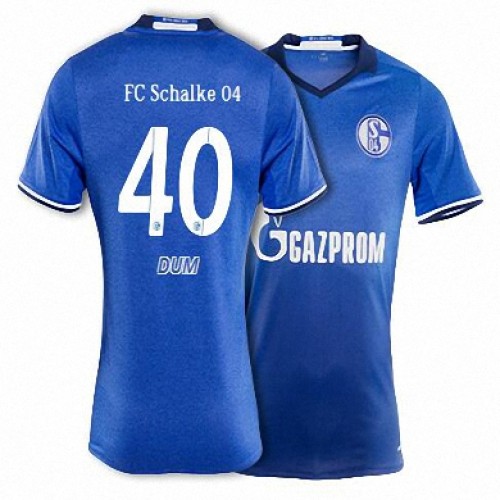 FC Schalke 04 Fodboldtrøjer DUM Hjemmebanesæt 2017/18 Kort ærmer FC Schalke 04 Fodboldtrøjer DUM Hjemmebanesæt 2017/18 Kort ærmer