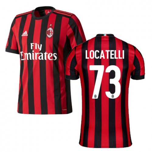 A.C. Milan Fodboldtrøjer LOCATELLI Hjemmebanesæt 2017/18 Kort ærmer A.C. Milan Fodboldtrøjer LOCATELLI Hjemmebanesæt 2017/18 Kort ærmer