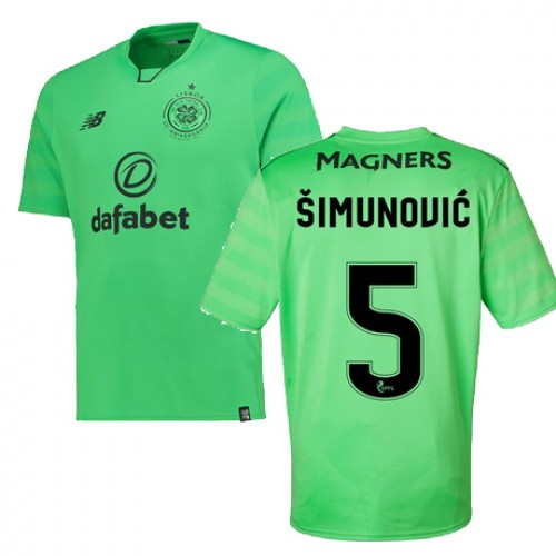 Celtic FC Fodboldtrøjer JOZO SIMUNOVIC 3. sæt 2017/18 Kort ærmer Celtic FC Fodboldtrøjer JOZO SIMUNOVIC 3. sæt 2017/18 Kort ærmer