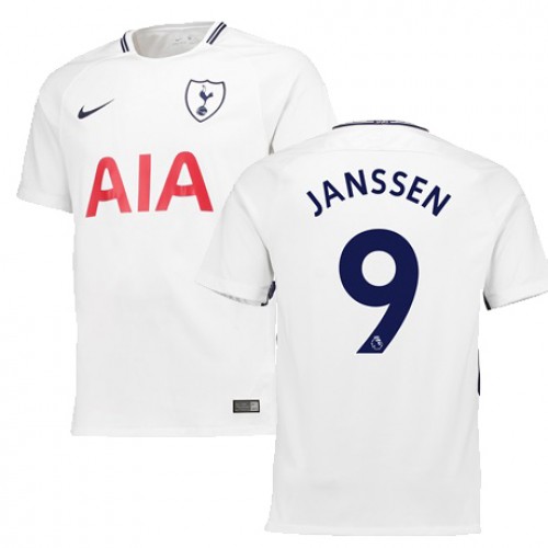 Tottenham Hotspur Fodboldtrøjer JANSSEN Hjemmebanesæt 2017/18 Kort ærmer Tottenham Hotspur Fodboldtrøjer JANSSEN Hjemmebanesæt 2017/18 Kort ærmer