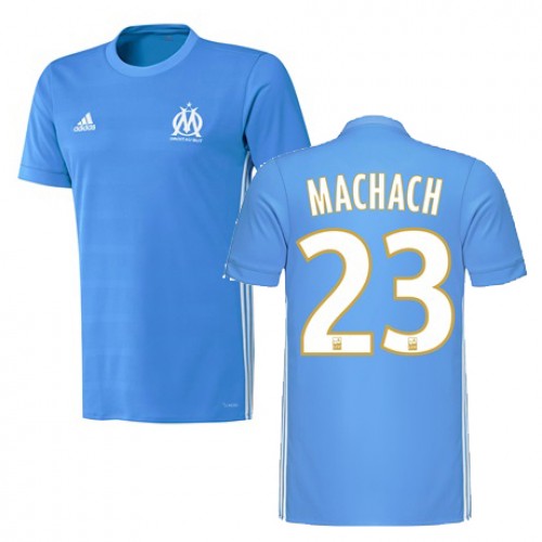 Olympique de Marseille Fodboldtrøjer ZINEDINE MACHACH Udebanesæt 2017/18 Kort ærmer Olympique de Marseille Fodboldtrøjer ZINEDINE MACHACH Udebanesæt 2017/18 Kort ærmer
