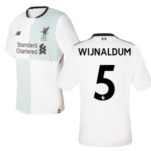 Liverpool Fodboldtrøjer WIJNALDUM Udebanesæt 2017/18 Kort ærmer Liverpool Fodboldtrøjer WIJNALDUM Udebanesæt 2017/18 Kort ærmer