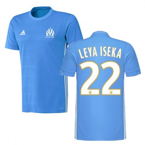 Olympique de Marseille Fodboldtrøjer AARON LEYA ISEKA Udebanesæt 2017/18 Kort ærmer Olympique de Marseille Fodboldtrøjer AARON LEYA ISEKA Udebanesæt 2017/18 Kort ærmer