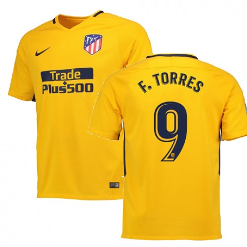 Atlético de Madrid Fodboldtrøjer F TORRES Udebanesæt 2017/18 Kort ærmer Atlético de Madrid Fodboldtrøjer F TORRES Udebanesæt 2017/18 Kort ærmer