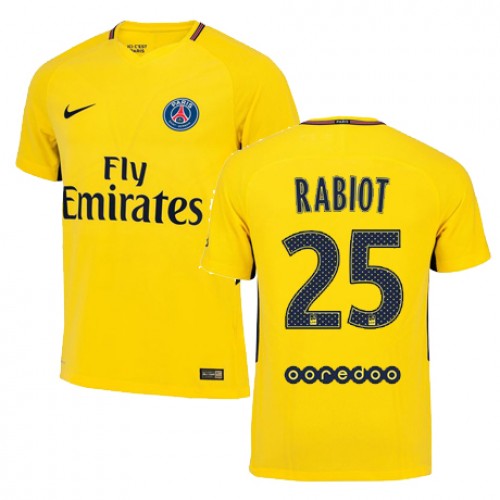 Paris Saint-Germain Fodboldtrøjer ADRIEN RABIOT Udebanesæt 2017/18 Kort ærmer Paris Saint-Germain Fodboldtrøjer ADRIEN RABIOT Udebanesæt 2017/18 Kort ærmer