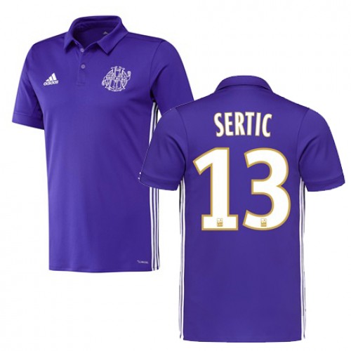 Olympique de Marseille Fodboldtrøjer Gregory Sertic 3. sæt 2017/18 Kort ærmer Olympique de Marseille Fodboldtrøjer Gregory Sertic 3. sæt 2017/18 Kort ærmer