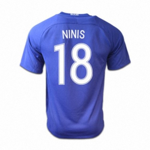 Grækenland Fodboldtrøjer SOTIRIS NINIS Udebanesæt 2016/17 Kort ærmer Grækenland Fodboldtrøjer SOTIRIS NINIS Udebanesæt 2016/17 Kort ærmer