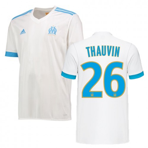 Olympique de Marseille Fodboldtrøjer FLORIAN THAUVIN Hjemmebanesæt 2017/18 Kort ærmer Olympique de Marseille Fodboldtrøjer FLORIAN THAUVIN Hjemmebanesæt 2017/18 Kort ærmer