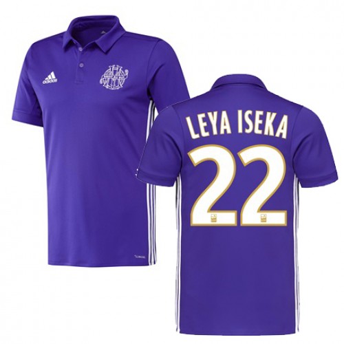 Olympique de Marseille Fodboldtrøjer AARON LEYA ISEKA 3. sæt 2017/18 Kort ærmer Olympique de Marseille Fodboldtrøjer AARON LEYA ISEKA 3. sæt 2017/18 Kort ærmer
