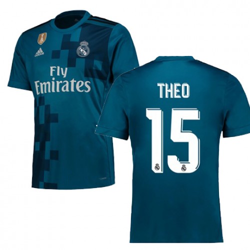Real Madrid Fodboldtrøjer THEO 3. sæt 2017/18 Kort ærmer Real Madrid Fodboldtrøjer THEO 3. sæt 2017/18 Kort ærmer