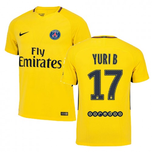 Paris Saint-Germain Fodboldtrøjer YURI BERCHICHE Udebanesæt 2017/18 Kort ærmer Paris Saint-Germain Fodboldtrøjer YURI BERCHICHE Udebanesæt 2017/18 Kort ærmer