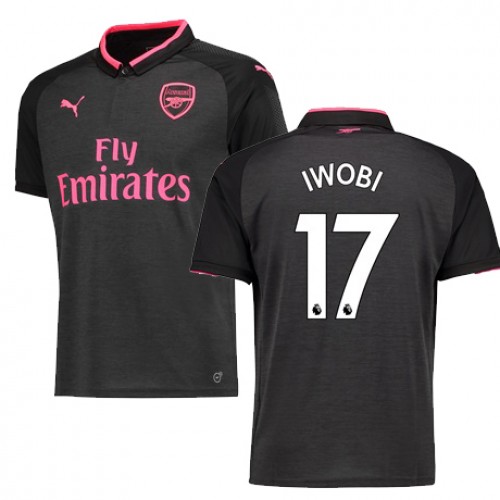Arsenal Fodboldtrøjer IWOBI 3. sæt 2017/18 Kort ærmer Arsenal Fodboldtrøjer IWOBI 3. sæt 2017/18 Kort ærmer