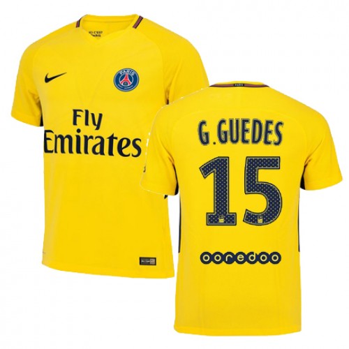 Paris Saint-Germain Fodboldtrøjer Goncalo Guedes Udebanesæt 2017/18 Kort ærmer Paris Saint-Germain Fodboldtrøjer Goncalo Guedes Udebanesæt 2017/18 Kort ærmer