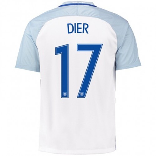 England Fodboldtrøjer DIER Hjemmebanesæt Euro 2016 Kort ærmer England Fodboldtrøjer DIER Hjemmebanesæt Euro 2016 Kort ærmer