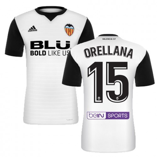 Valencia CF Fodboldtrøjer ORELLANA Hjemmebanesæt 2017/18 Kort ærmer Valencia CF Fodboldtrøjer ORELLANA Hjemmebanesæt 2017/18 Kort ærmer