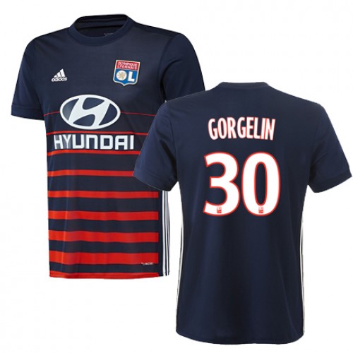 Olympique Lyon Fodboldtrøjer MATHIEU GORGELIN Udebanesæt 2017/18 Kort ærmer Olympique Lyon Fodboldtrøjer MATHIEU GORGELIN Udebanesæt 2017/18 Kort ærmer