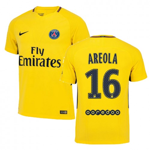 Paris Saint-Germain Fodboldtrøjer ALPHONSE AREOLA Udebanesæt 2017/18 Kort ærmer Paris Saint-Germain Fodboldtrøjer ALPHONSE AREOLA Udebanesæt 2017/18 Kort ærmer