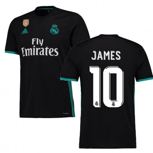 Real Madrid Fodboldtrøjer JAMES Udebanesæt 2017/18 Kort ærmer Real Madrid Fodboldtrøjer JAMES Udebanesæt 2017/18 Kort ærmer