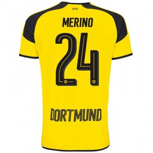Borussia Dortmund Fodboldtrøjer MERINO 3. sæt 2017/18 Kort ærmer Borussia Dortmund Fodboldtrøjer MERINO 3. sæt 2017/18 Kort ærmer