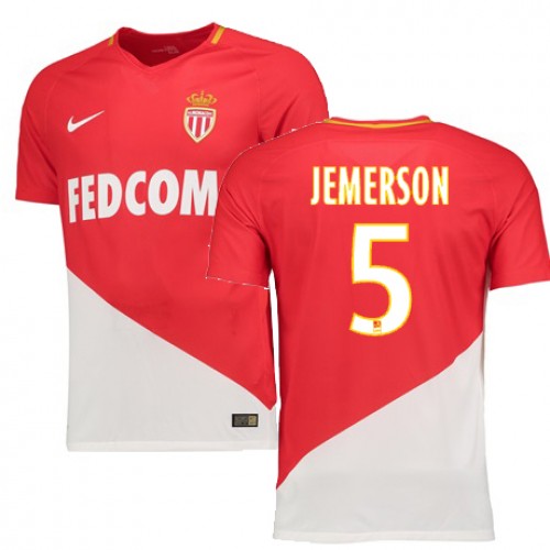 AS Monaco Fodboldtrøjer JEMERSON Hjemmebanesæt 2017/18 Kort ærmer AS Monaco Fodboldtrøjer JEMERSON Hjemmebanesæt 2017/18 Kort ærmer