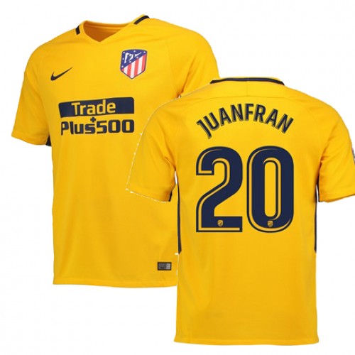 Atlético de Madrid Fodboldtrøjer JUANFRAN Udebanesæt 2017/18 Kort ærmer Atlético de Madrid Fodboldtrøjer JUANFRAN Udebanesæt 2017/18 Kort ærmer