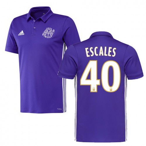 Olympique de Marseille Fodboldtrøjer FLORIAN ESCALES 3. sæt 2017/18 Kort ærmer Olympique de Marseille Fodboldtrøjer FLORIAN ESCALES 3. sæt 2017/18 Kort ærmer