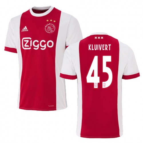 AFC Ajax Fodboldtrøjer Justin Kluivert Hjemmebanesæt 2017/18 Kort ærmer AFC Ajax Fodboldtrøjer Justin Kluivert Hjemmebanesæt 2017/18 Kort ærmer