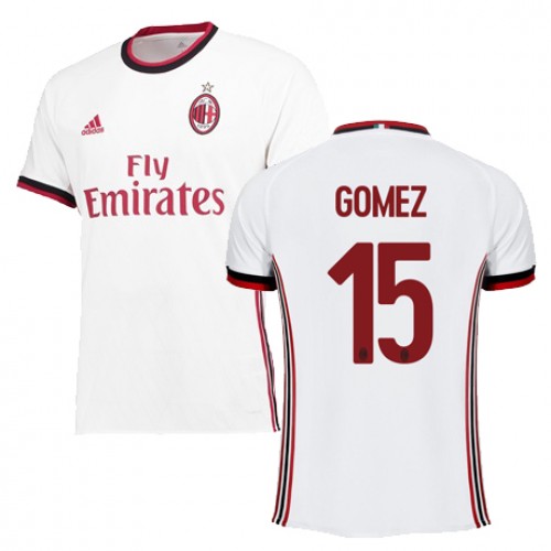 A.C. Milan Fodboldtrøjer GOMEZ Udebanesæt 2017/18 Kort ærmer A.C. Milan Fodboldtrøjer GOMEZ Udebanesæt 2017/18 Kort ærmer