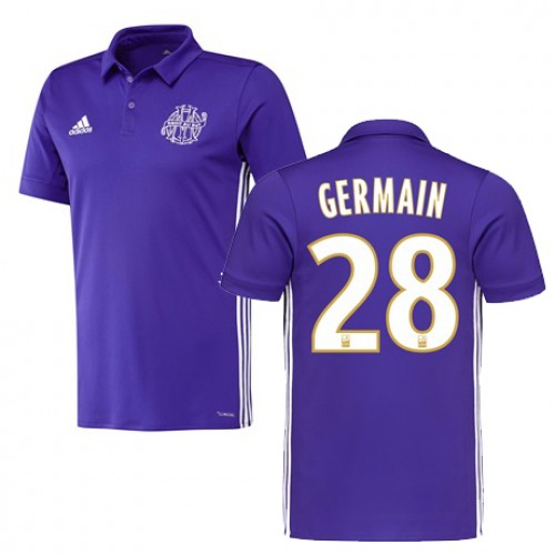 Olympique de Marseille Fodboldtrøjer GERMAIN 3. sæt 2017/18 Kort ærmer Olympique de Marseille Fodboldtrøjer GERMAIN 3. sæt 2017/18 Kort ærmer