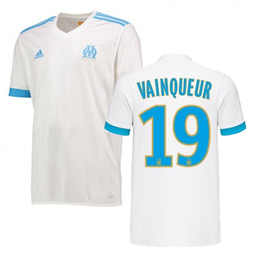 Olympique de Marseille Fodboldtrøjer WILLIAM VAINQUEUR Hjemmebanesæt 2017/18 Kort ærmer Olympique de Marseille Fodboldtrøjer WILLIAM VAINQUEUR Hjemmebanesæt 2017/18 Kort ærmer