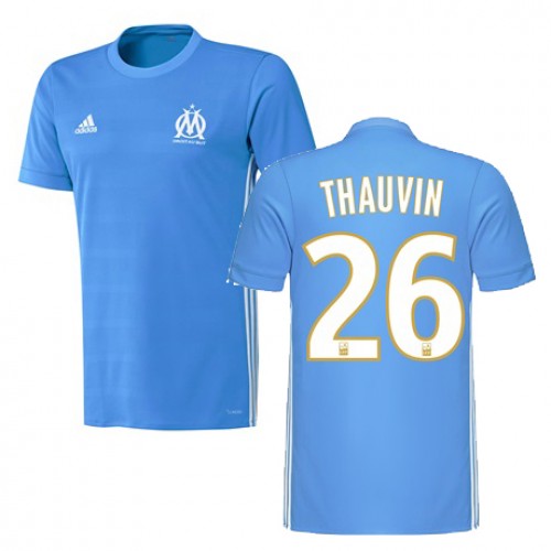 Olympique de Marseille Fodboldtrøjer FLORIAN THAUVIN Udebanesæt 2017/18 Kort ærmer Olympique de Marseille Fodboldtrøjer FLORIAN THAUVIN Udebanesæt 2017/18 Kort ærmer