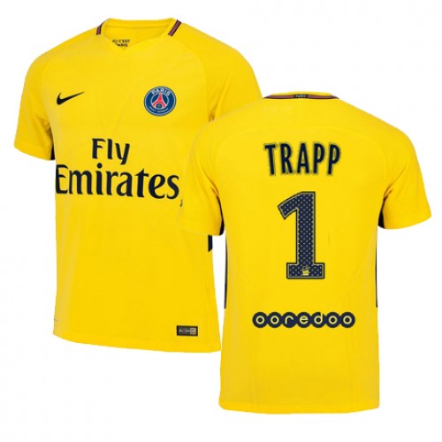 Paris Saint-Germain Fodboldtrøjer KEVIN TRAPP Udebanesæt 2017/18 Kort ærmer Paris Saint-Germain Fodboldtrøjer KEVIN TRAPP Udebanesæt 2017/18 Kort ærmer