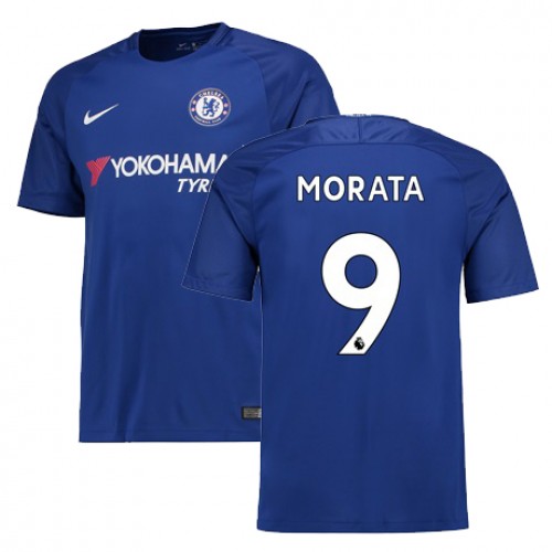 Chelsea Fodboldtrøjer MORATA Hjemmebanesæt 2017/18 Kort ærmer Chelsea Fodboldtrøjer MORATA Hjemmebanesæt 2017/18 Kort ærmer