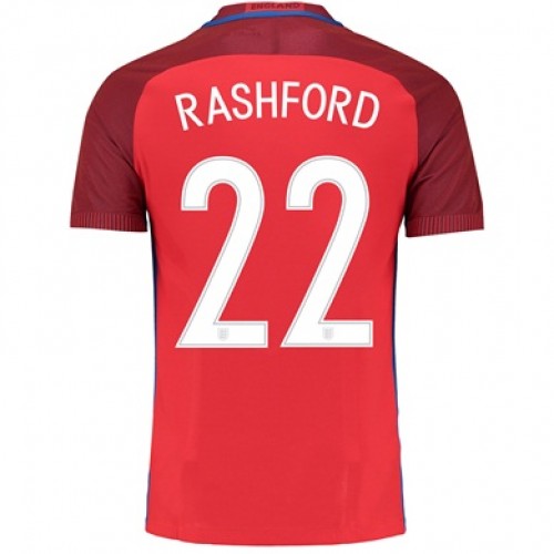 England Fodboldtrøjer RASHFORD Udebanesæt Euro 2016 Kort ærmer England Fodboldtrøjer RASHFORD Udebanesæt Euro 2016 Kort ærmer