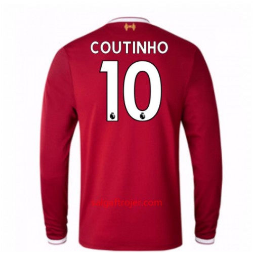 Liverpool Fodboldtrøjer Mario Philippe Coutinho 10 Hjemmebanesæt 2017/18 Langærmet Liverpool Fodboldtrøjer Mario Philippe Coutinho 10 Hjemmebanesæt 2017/18 Langærmet