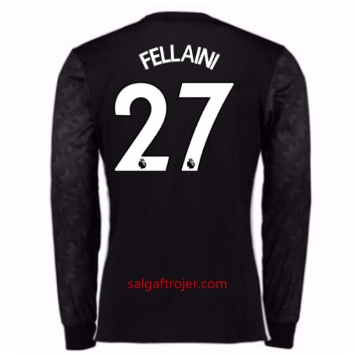 Manchester United Fodboldtrøjer Marouane Fellaini 27 Udebanesæt 2017/18 Langærmet Manchester United Fodboldtrøjer Marouane Fellaini 27 Udebanesæt 2017/18 Langærmet