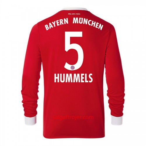 FC Bayern München Fodboldtrøjer Mats Hummels 5 Hjemmebanesæt 2017/18 Langærmet FC Bayern München Fodboldtrøjer Mats Hummels 5 Hjemmebanesæt 2017/18 Langærmet