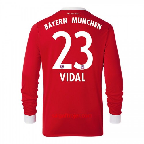 FC Bayern München Fodboldtrøjer Arturo Vidal 23 Hjemmebanesæt 2017/18 Langærmet FC Bayern München Fodboldtrøjer Arturo Vidal 23 Hjemmebanesæt 2017/18 Langærmet