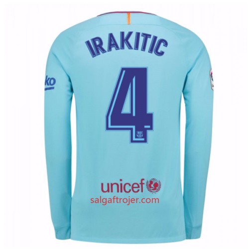 FC Barcelona Fodboldtrøjer Ivan Rakitic 4 Udebanesæt 2017/18 Langærmet FC Barcelona Fodboldtrøjer Ivan Rakitic 4 Udebanesæt 2017/18 Langærmet