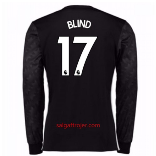 Manchester United Fodboldtrøjer Daley Blind 17 Udebanesæt 2017/18 Langærmet Manchester United Fodboldtrøjer Daley Blind 17 Udebanesæt 2017/18 Langærmet