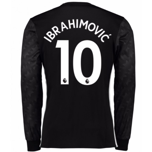 Manchester United Fodboldtrøjer Ibrahimovic 10 Udebanesæt 2017/18 Langærmet Manchester United Fodboldtrøjer Ibrahimovic 10 Udebanesæt 2017/18 Langærmet