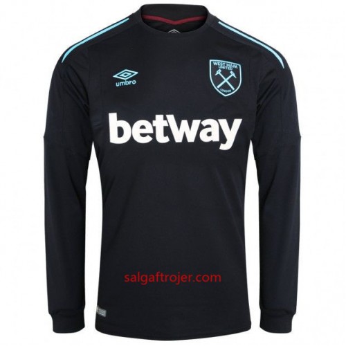West Ham Fodboldtrøjer Udebanesæt 2017/18 Langærmet West Ham Fodboldtrøjer Udebanesæt 2017/18 Langærmet